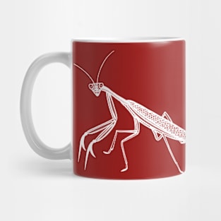 Praying Mantis - insect lovers hand drawn design Mug